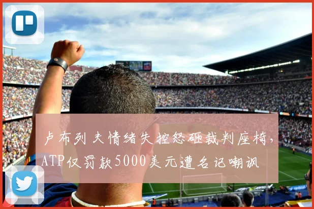 卢布列夫情绪失控怒砸裁判座椅，ATP仅罚款5000美元遭名记嘲讽
